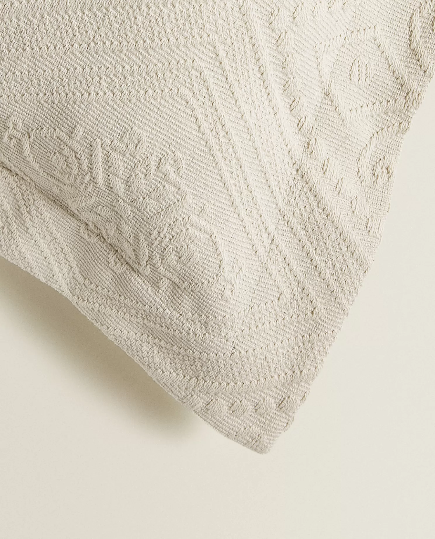 ZARA Home Colchas<Capa De Almofada De Algodao Com Desenho Geometrico