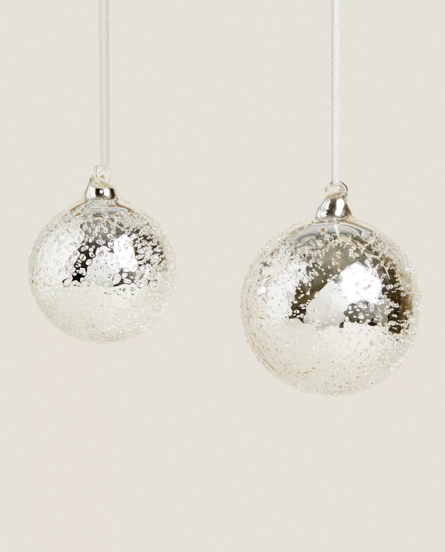 ZARA Home Decoração<Decoração De Bola De Natal De Vidro Brilhante