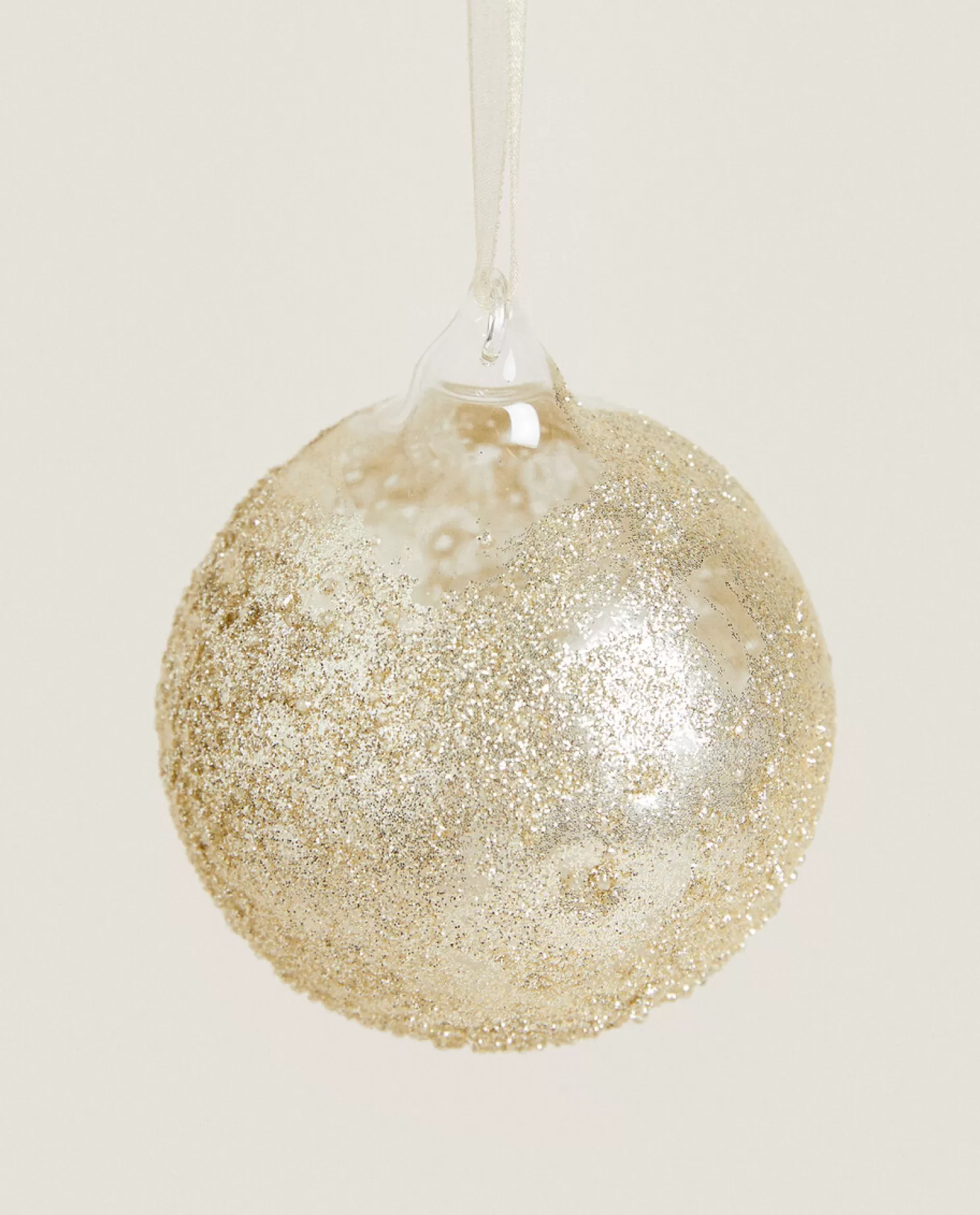 ZARA Home Decoração<Decoração De Bola De Natal De Vidro Brilhante