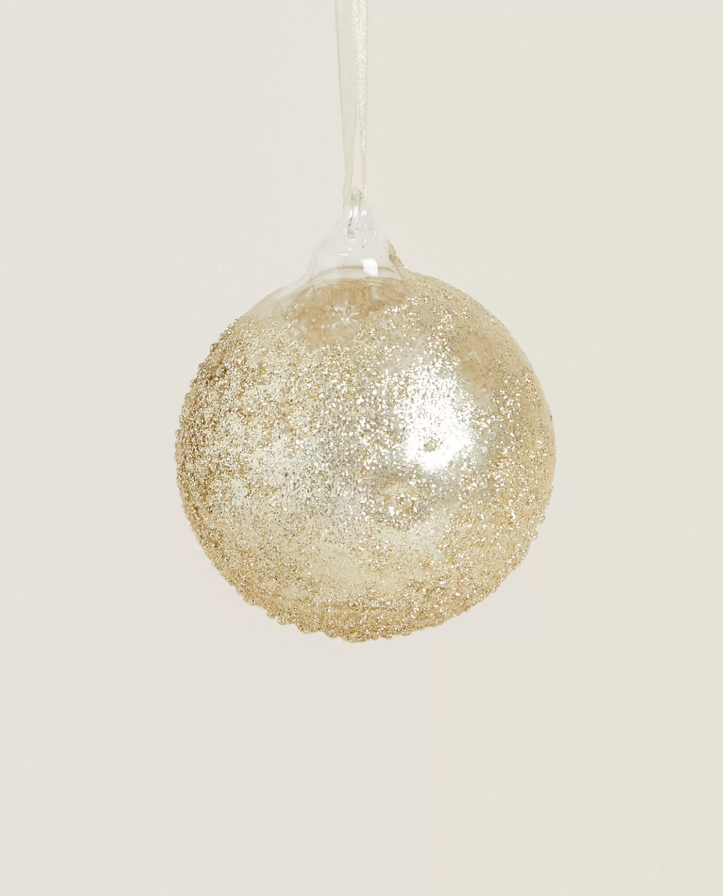 ZARA Home Decoração<Decoração De Bola De Natal De Vidro Brilhante