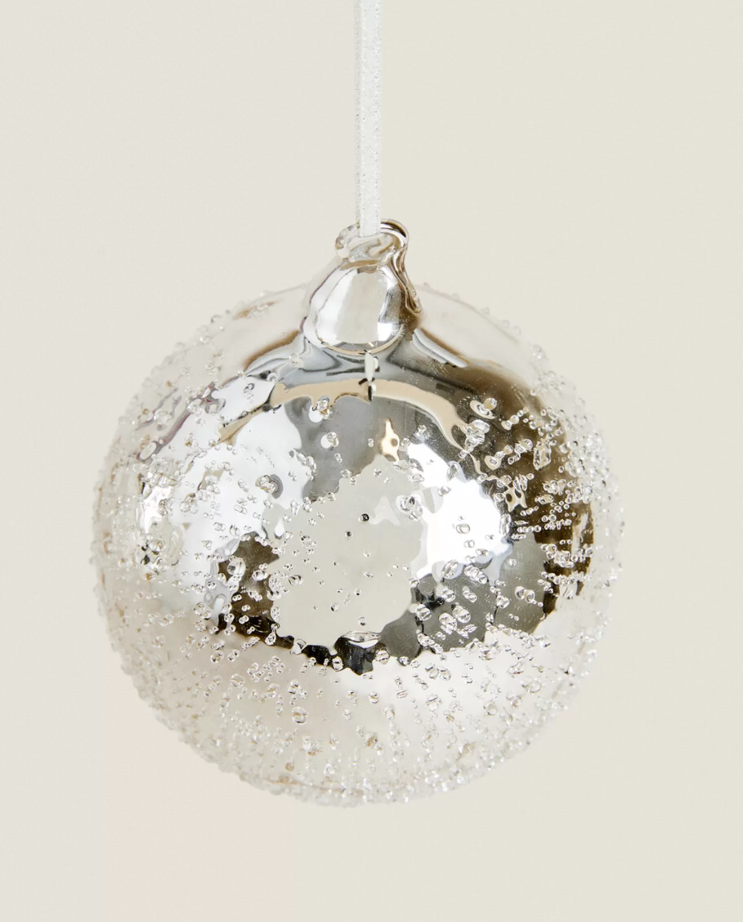 ZARA Home Decoração<Decoração De Bola De Natal De Vidro Brilhante