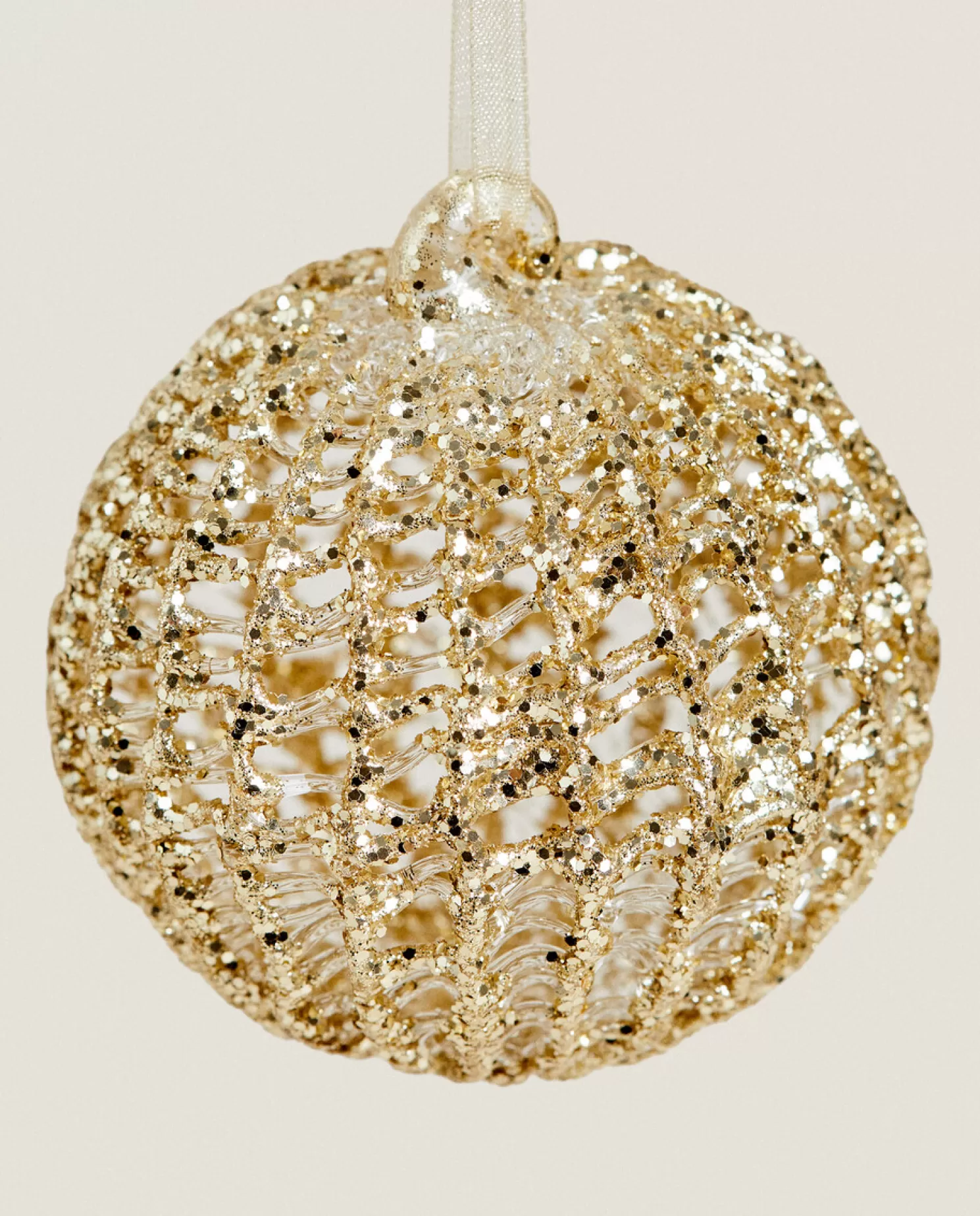 ZARA Home Decoração<Decoração De Bola De Natal De Vidro Brilhante