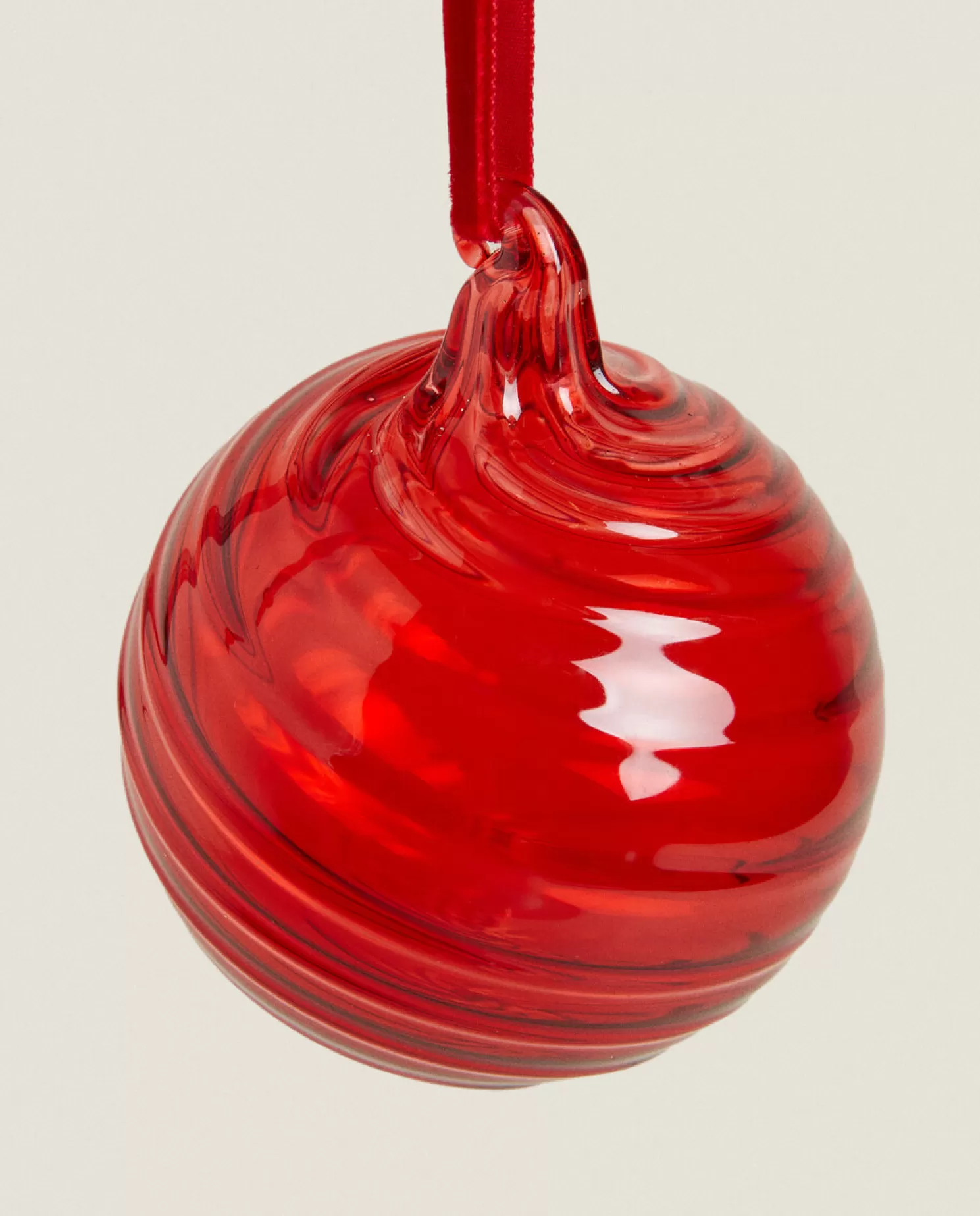 ZARA Home Decoração<Decoração De Bugiganga De Vidro Em Espiral De Natal