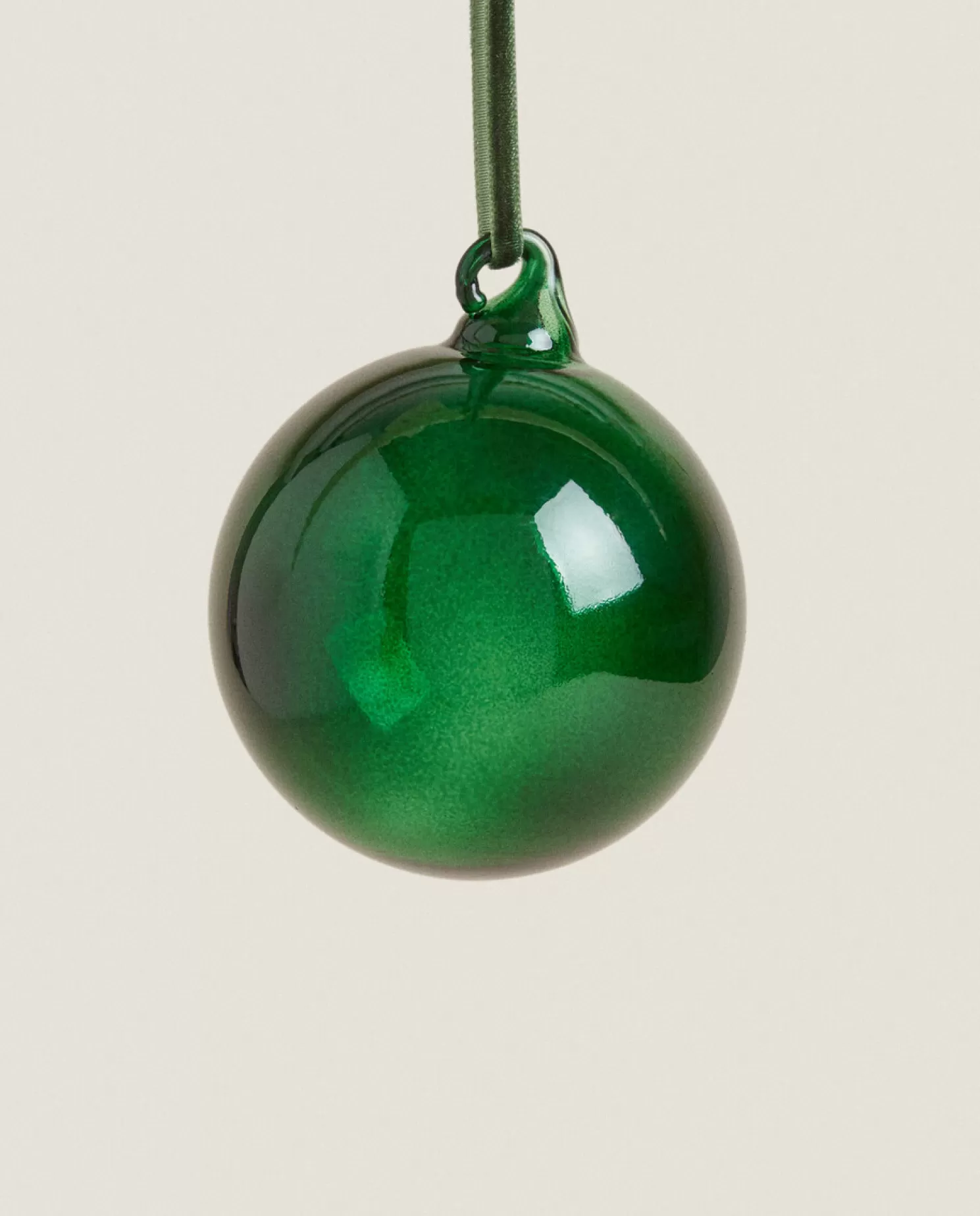 ZARA Home Decoração<Decoração De Bugiganga De Vidro Liso De Natal