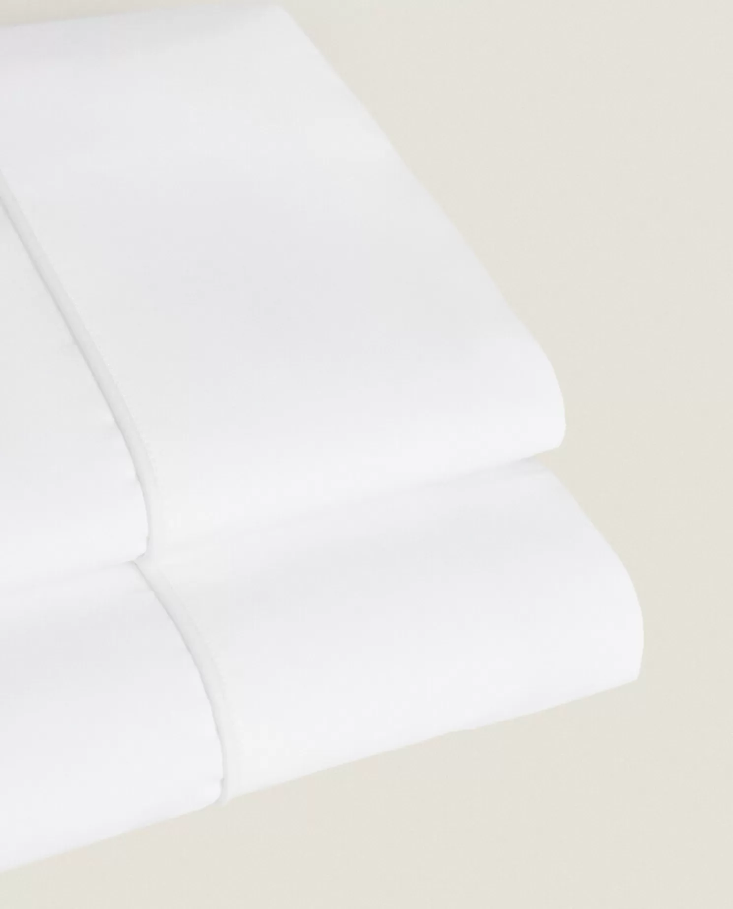 ZARA Home Folhas Planas<Folha Plana Com Detalhe De Tubulacao Colorida