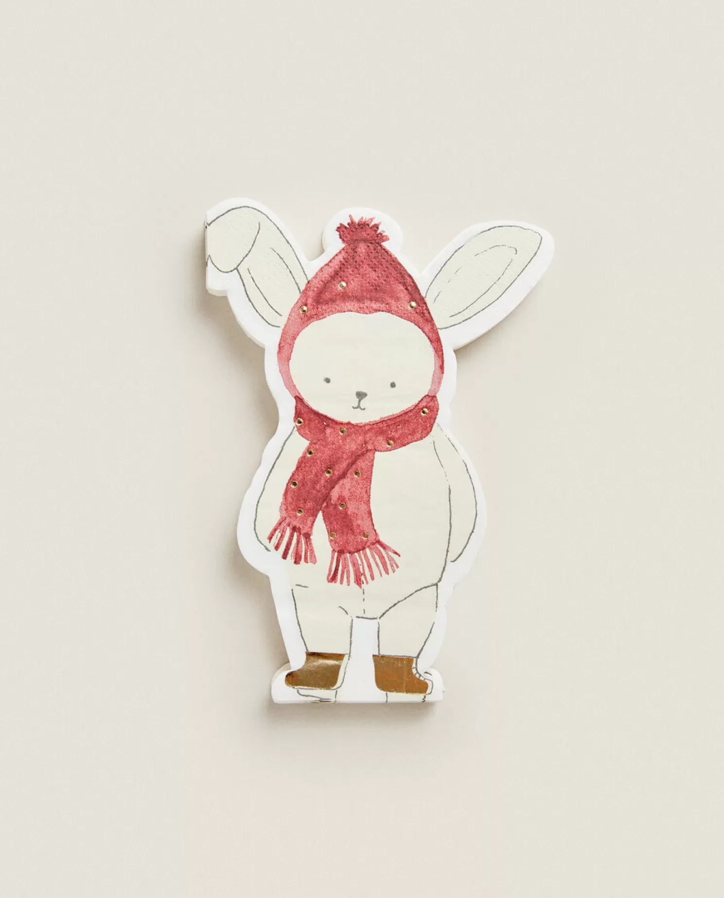 ZARA Home Crianças<Pacote De Guardanapos De Papel Infantis Com Coelhinho De Natal